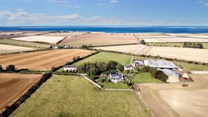 Plot with distant views of Lindisfarne Castle- click for photo gallery